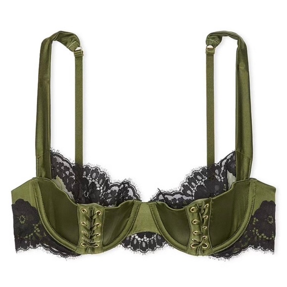 ATELIER x Victoria's Secret 32C Woodland Green Balconette Bra